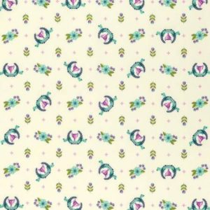 Tula Pink Slow & Steady Collection ~ Winners Circle in Blue Raspberry ~ 1/2 yard