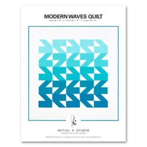 Initial K Modern Waves The Modern Sewist